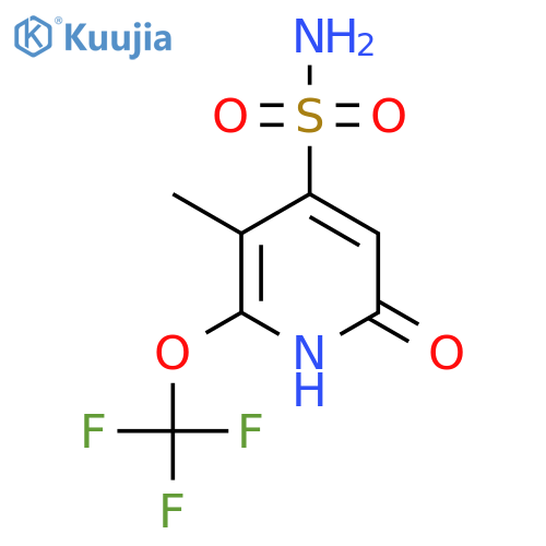 6-Hydroxy-3-methyl-2-(trifluoromethoxy)pyridine-4-sulfonamide structure