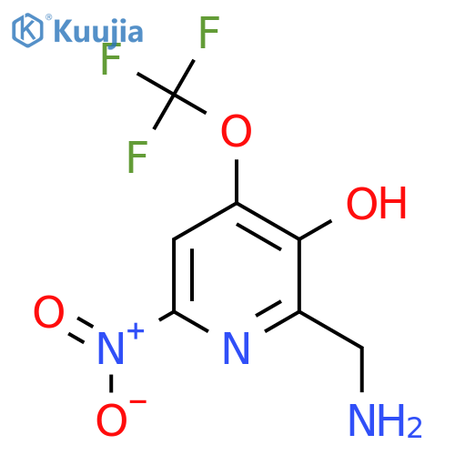 2-(Aminomethyl)-3-hydroxy-6-nitro-4-(trifluoromethoxy)pyridine structure