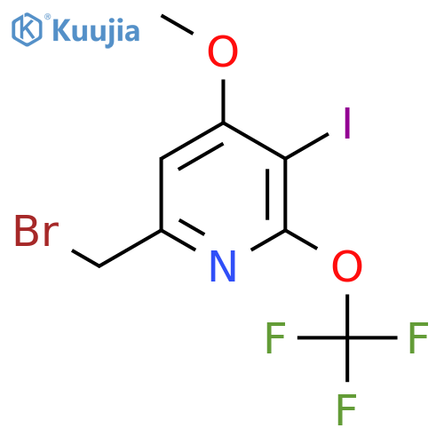 6-(Bromomethyl)-3-iodo-4-methoxy-2-(trifluoromethoxy)pyridine structure