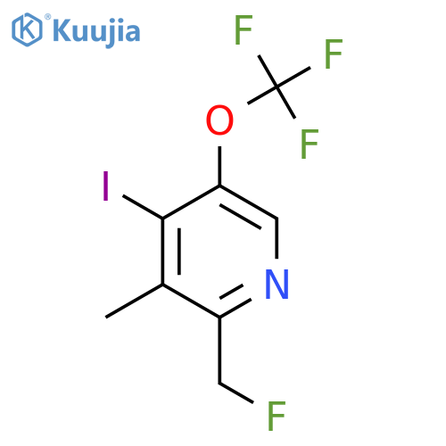 2-(Fluoromethyl)-4-iodo-3-methyl-5-(trifluoromethoxy)pyridine structure