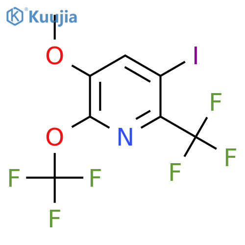 3-Iodo-5-methoxy-6-(trifluoromethoxy)-2-(trifluoromethyl)pyridine structure