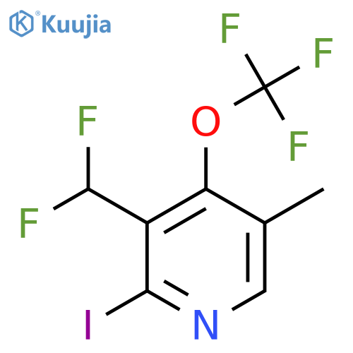 3-(Difluoromethyl)-2-iodo-5-methyl-4-(trifluoromethoxy)pyridine structure