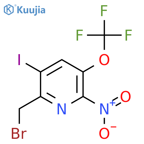 2-(Bromomethyl)-3-iodo-6-nitro-5-(trifluoromethoxy)pyridine structure