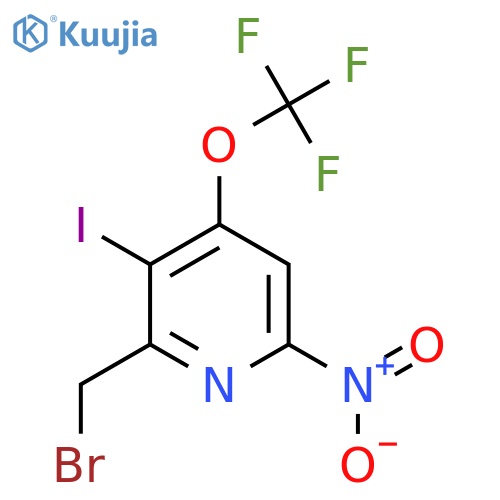2-(Bromomethyl)-3-iodo-6-nitro-4-(trifluoromethoxy)pyridine structure
