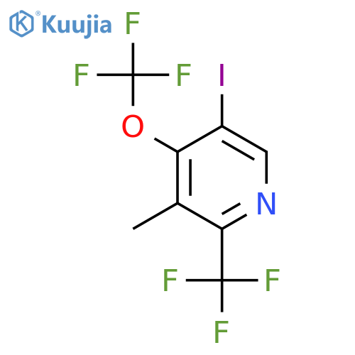 5-Iodo-3-methyl-4-(trifluoromethoxy)-2-(trifluoromethyl)pyridine structure
