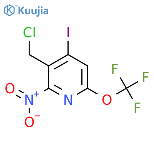 3-(Chloromethyl)-4-iodo-2-nitro-6-(trifluoromethoxy)pyridine structure