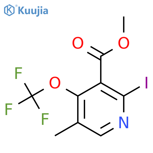 Methyl 2-iodo-5-methyl-4-(trifluoromethoxy)pyridine-3-carboxylate structure