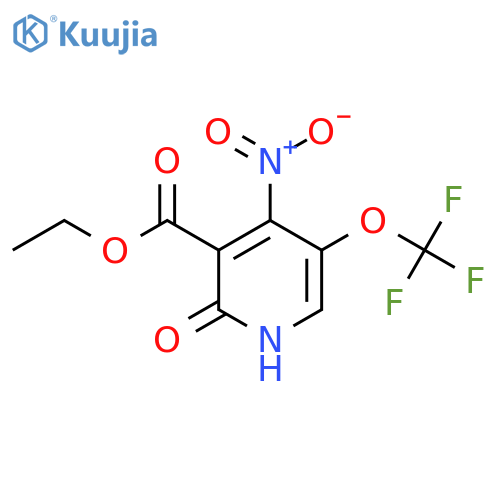 Ethyl 2-hydroxy-4-nitro-5-(trifluoromethoxy)pyridine-3-carboxylate structure