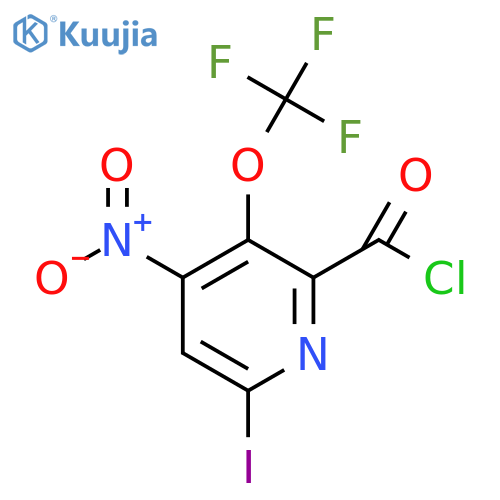 6-Iodo-4-nitro-3-(trifluoromethoxy)pyridine-2-carbonyl chloride structure