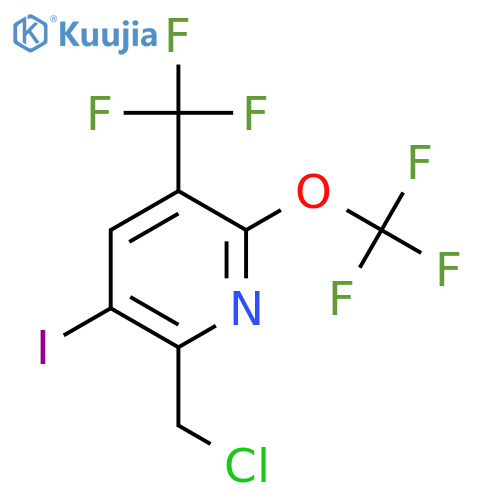 2-(Chloromethyl)-3-iodo-6-(trifluoromethoxy)-5-(trifluoromethyl)pyridine structure