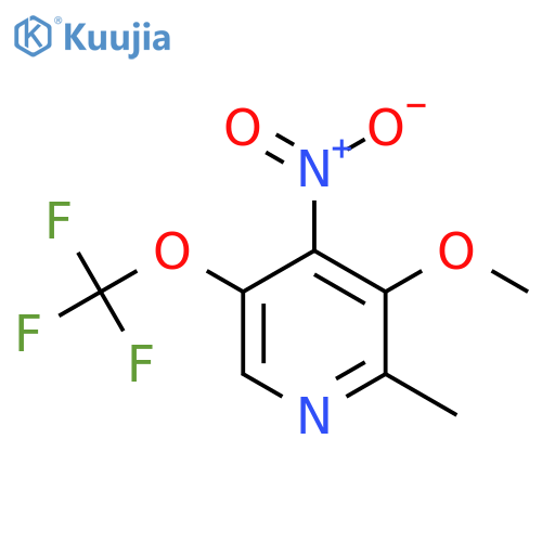 3-Methoxy-2-methyl-4-nitro-5-(trifluoromethoxy)pyridine structure