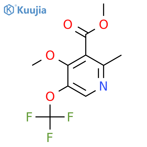 Methyl 4-methoxy-2-methyl-5-(trifluoromethoxy)pyridine-3-carboxylate structure
