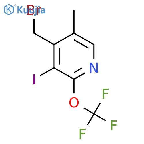 4-(Bromomethyl)-3-iodo-5-methyl-2-(trifluoromethoxy)pyridine structure