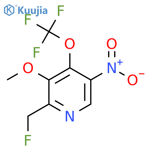 2-(Fluoromethyl)-3-methoxy-5-nitro-4-(trifluoromethoxy)pyridine structure