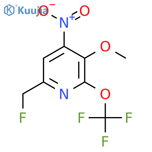 6-(Fluoromethyl)-3-methoxy-4-nitro-2-(trifluoromethoxy)pyridine structure
