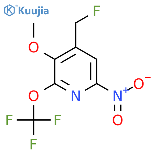 4-(Fluoromethyl)-3-methoxy-6-nitro-2-(trifluoromethoxy)pyridine structure