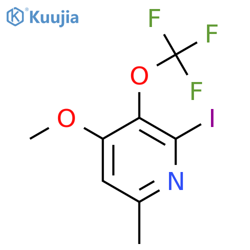 2-Iodo-4-methoxy-6-methyl-3-(trifluoromethoxy)pyridine structure