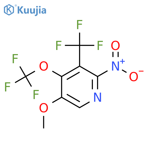 5-Methoxy-2-nitro-4-(trifluoromethoxy)-3-(trifluoromethyl)pyridine structure