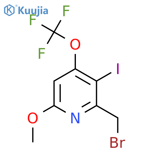 2-(Bromomethyl)-3-iodo-6-methoxy-4-(trifluoromethoxy)pyridine structure