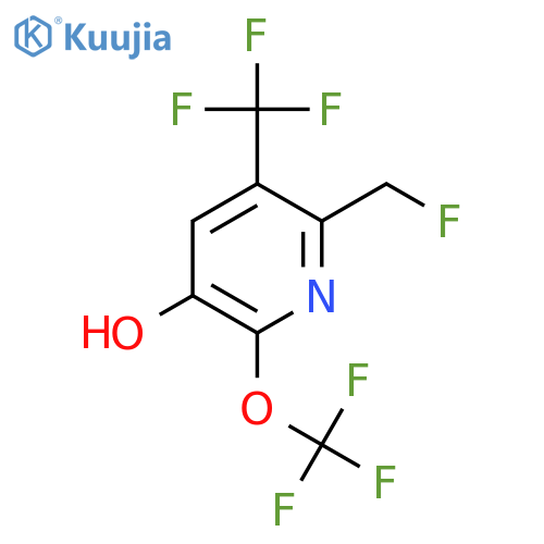 2-(Fluoromethyl)-5-hydroxy-6-(trifluoromethoxy)-3-(trifluoromethyl)pyridine structure