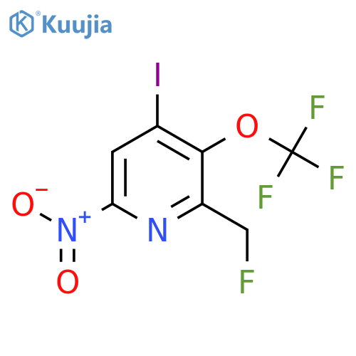 2-(Fluoromethyl)-4-iodo-6-nitro-3-(trifluoromethoxy)pyridine structure
