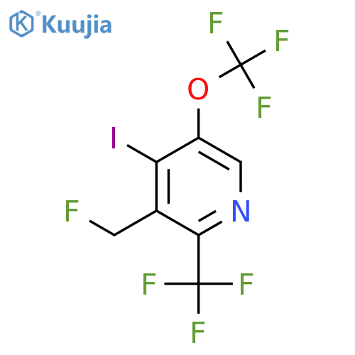 3-(Fluoromethyl)-4-iodo-5-(trifluoromethoxy)-2-(trifluoromethyl)pyridine structure