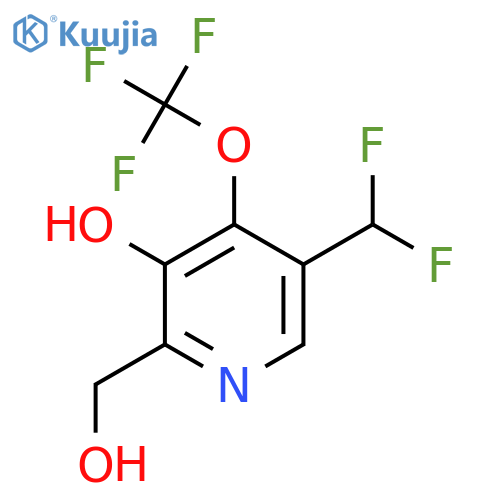5-(Difluoromethyl)-3-hydroxy-4-(trifluoromethoxy)pyridine-2-methanol structure