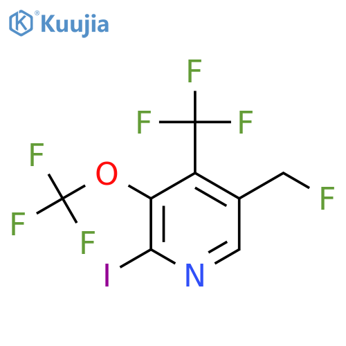 5-(Fluoromethyl)-2-iodo-3-(trifluoromethoxy)-4-(trifluoromethyl)pyridine structure