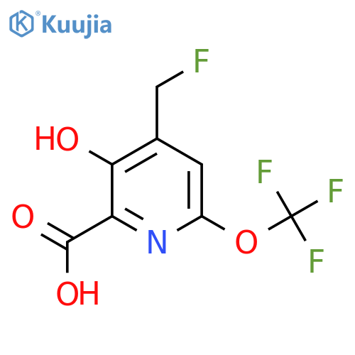 4-(Fluoromethyl)-3-hydroxy-6-(trifluoromethoxy)pyridine-2-carboxylic acid structure