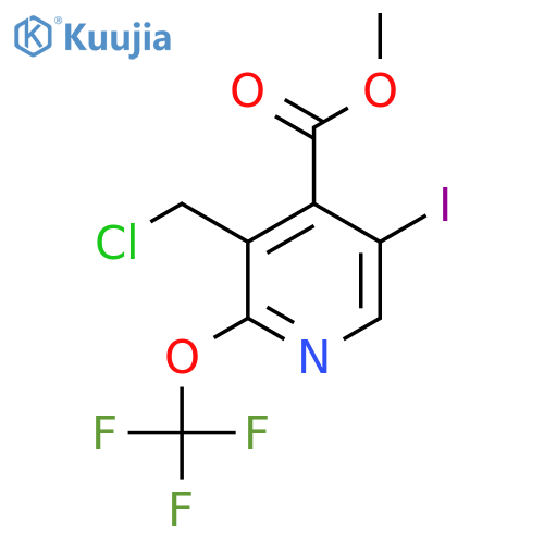 Methyl 3-(chloromethyl)-5-iodo-2-(trifluoromethoxy)pyridine-4-carboxylate structure