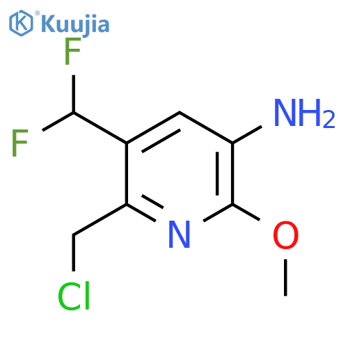 5-Amino-2-(chloromethyl)-3-(difluoromethyl)-6-methoxypyridine structure