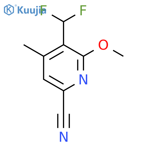 6-Cyano-3-(difluoromethyl)-2-methoxy-4-methylpyridine structure