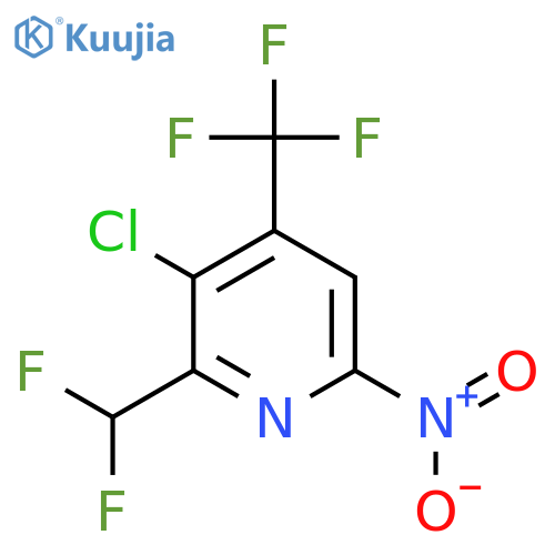 3-Chloro-2-(difluoromethyl)-6-nitro-4-(trifluoromethyl)pyridine structure