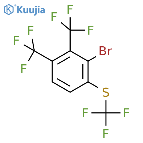 3,4-Bis(trifluoromethyl)-2-bromo(trifluoromethylthio)benzene structure