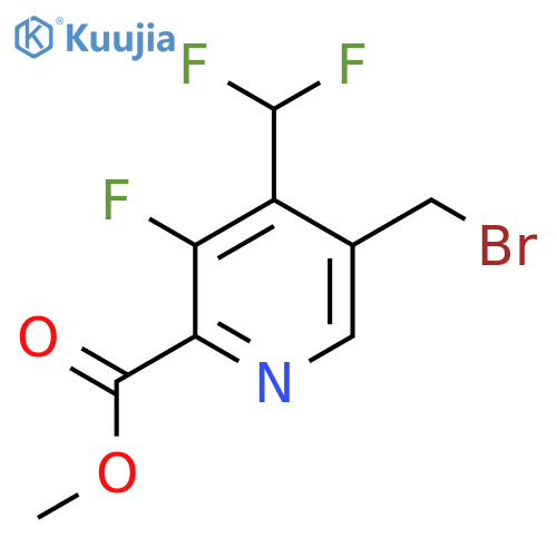 Methyl 5-(bromomethyl)-4-(difluoromethyl)-3-fluoropyridine-2-carboxylate structure