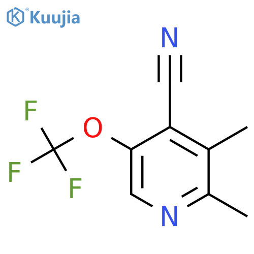 4-Cyano-2,3-dimethyl-5-(trifluoromethoxy)pyridine structure