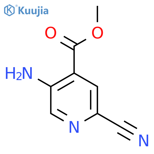 Methyl 5-amino-2-cyanoisonicotinate structure