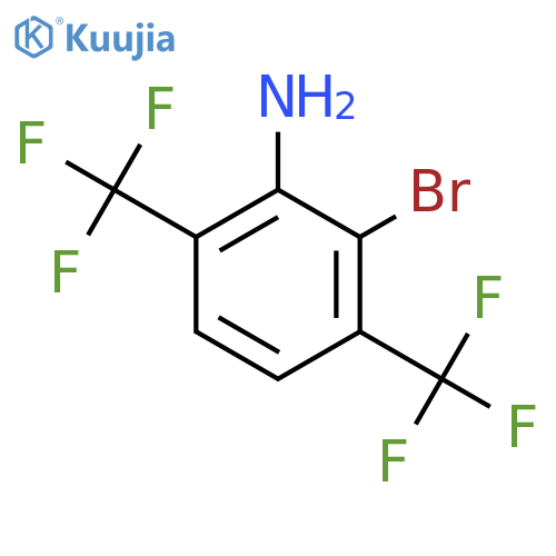 2-Bromo-3,6-bis(trifluoromethyl)aniline structure