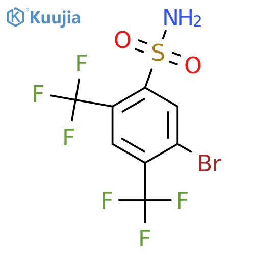 2,4-Bis(trifluoromethyl)-5-bromobenzenesulfonamide structure