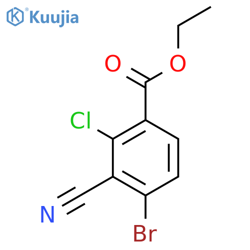 Ethyl 4-bromo-2-chloro-3-cyanobenzoate structure