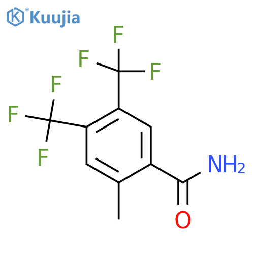 4,5-Bis(trifluoromethyl)-2-methylbenzamide structure