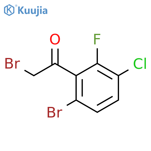 6-Bromo-3-chloro-2-fluorophenacyl bromide structure