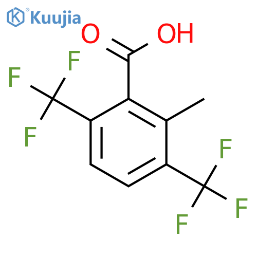 3,6-Bis(trifluoromethyl)-2-methylbenzoic acid structure