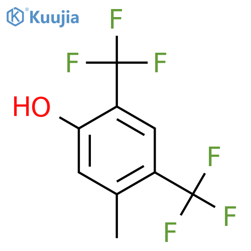 2,4-Bis(trifluoromethyl)-5-methylphenol structure