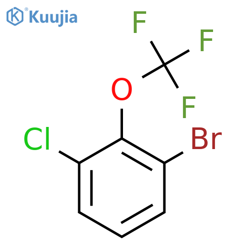 1-Bromo-3-chloro-2-(trifluoromethoxy)benzene structure