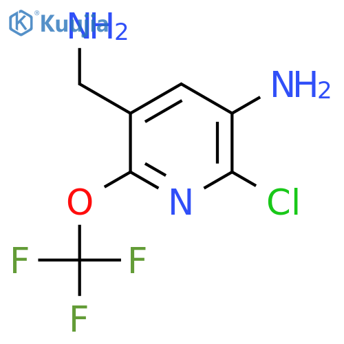 3-Amino-5-(aminomethyl)-2-chloro-6-(trifluoromethoxy)pyridine structure