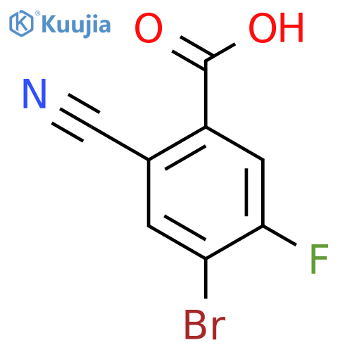 4-Bromo-2-cyano-5-fluorobenzoic acid structure