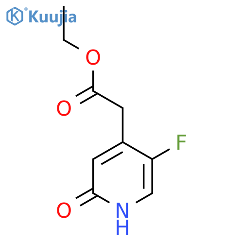 Ethyl 5-fluoro-2-hydroxypyridine-4-acetate structure