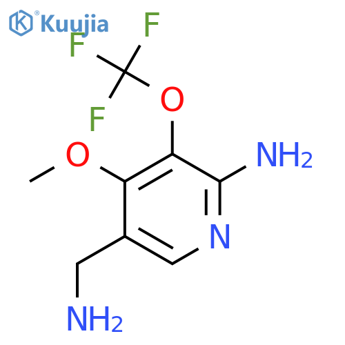 2-Amino-5-(aminomethyl)-4-methoxy-3-(trifluoromethoxy)pyridine structure