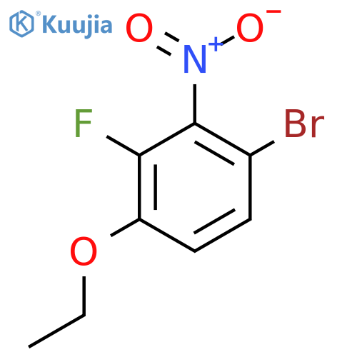 1-Bromo-4-ethoxy-3-fluoro-2-nitrobenzene structure